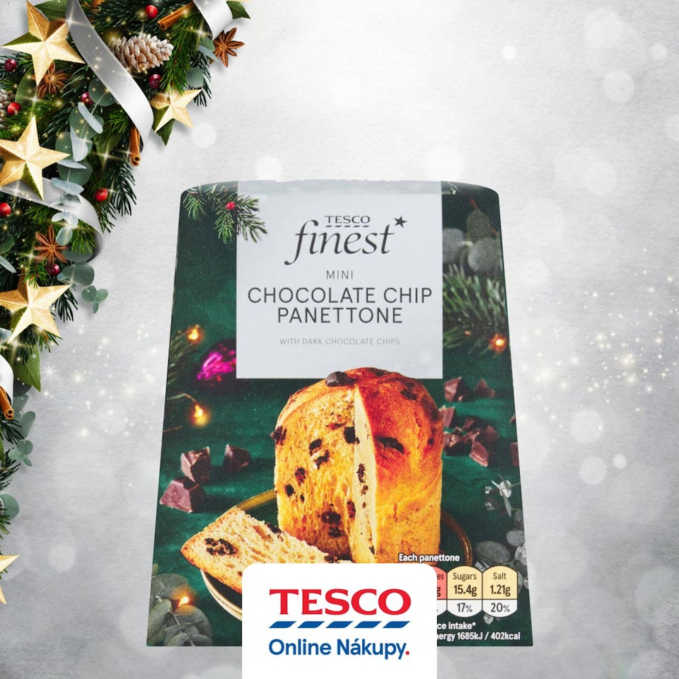 image 1 of Tesco Finest Yeast Cake with Chocolate Chips 100g