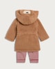 image 4 of F&F Curtis The Dog Baby 3-Piece Hooded Dressing Gown and Pyjamas Set in Brown