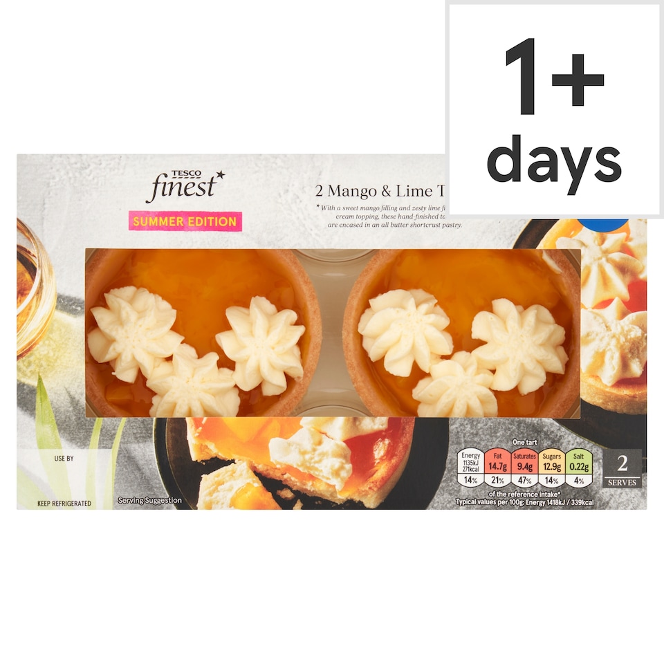 Tesco Finest 2 Mango and Lime Tarts
