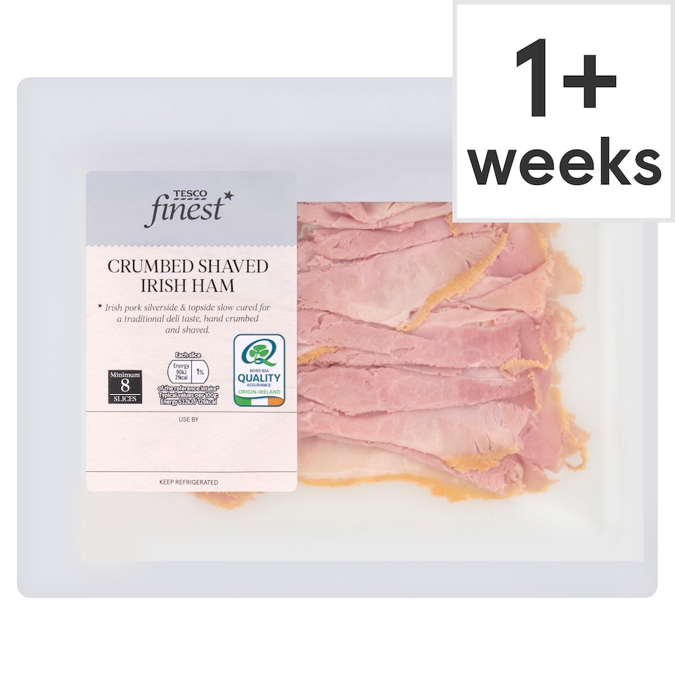 Tesco Finest Crumbed Shaved Irish Ham 140g