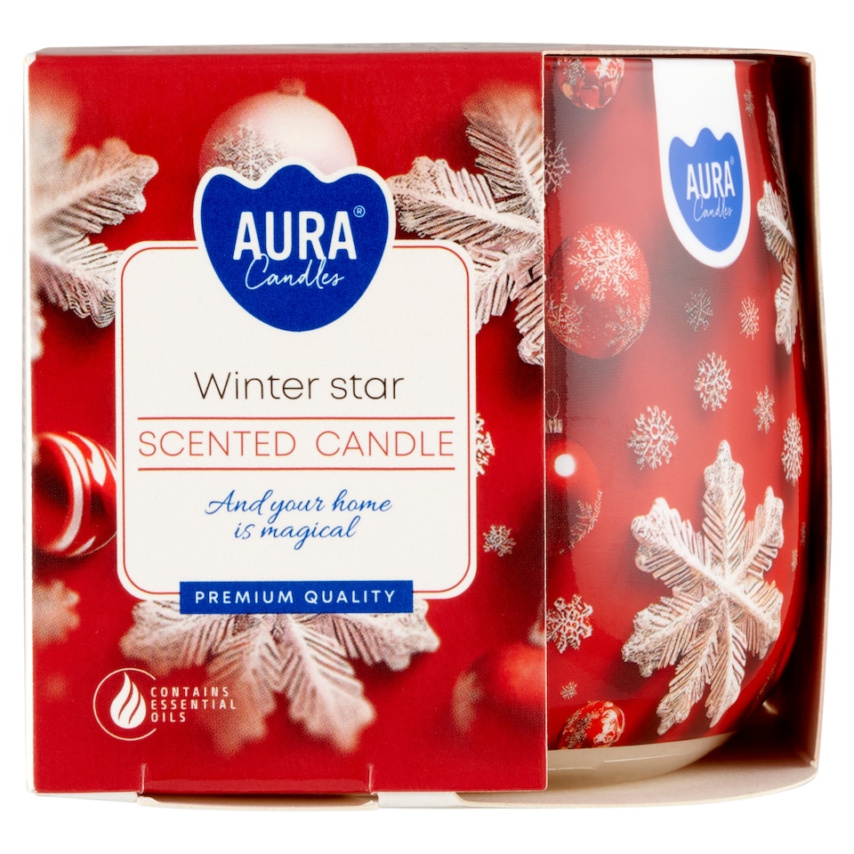 Aura Svíčka vonná zimní hvězda 100g