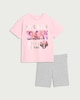 image 3 of K-Pop Demon Hunters 2-Piece T-Shirt and Shorts Set in Pink