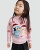 image 1 of Bluey Seasonal Fun Print Knitted Jumper in Pink