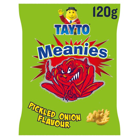 Tayto Meanies Pickled Onion Flavoured Sharing Pack 120G Tesco Groceries