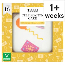Tesco Celebration Cake - Buttercream and Raspberry Jam