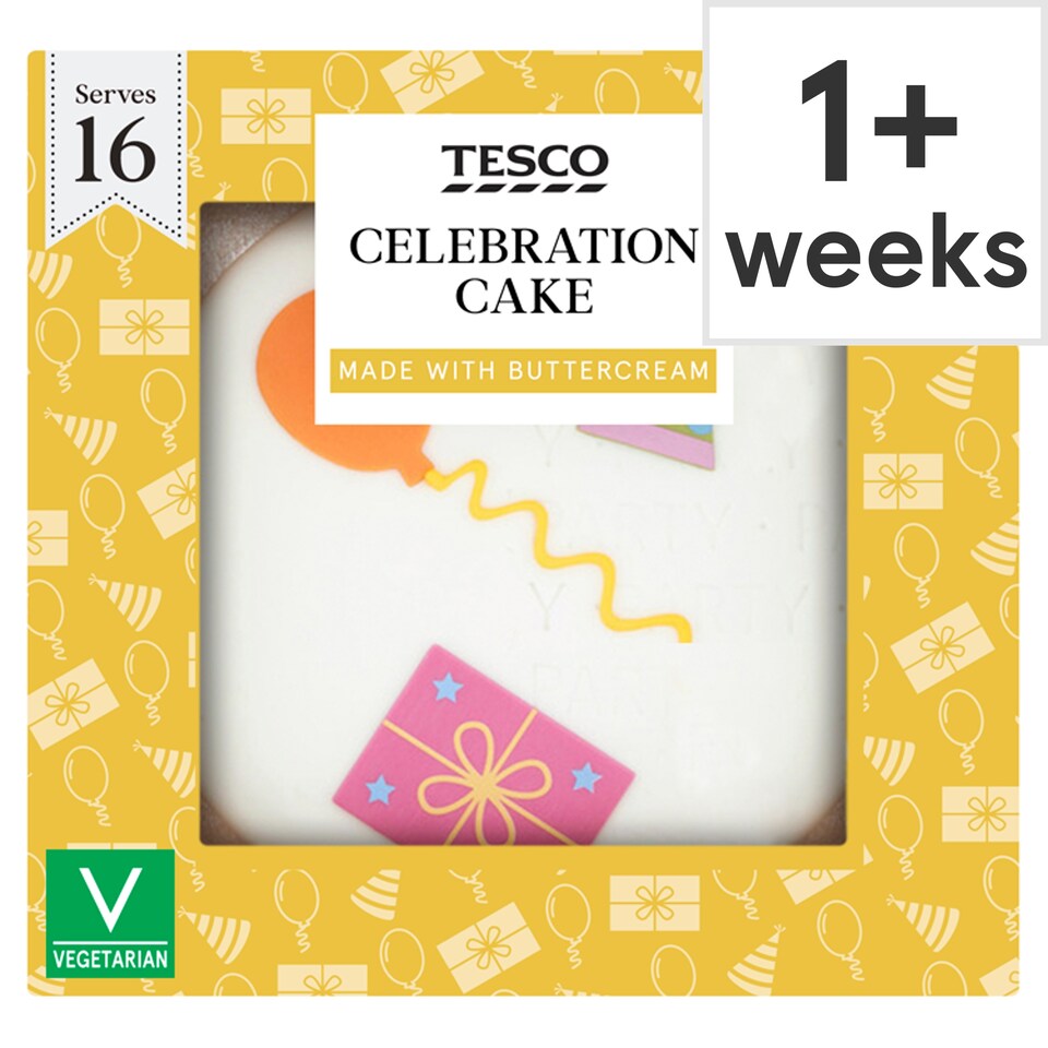 Tesco Celebration Cake - Buttercream and Raspberry Jam