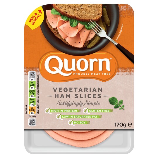 Quorn Vegetarian Ham Slices 170G Tesco Groceries