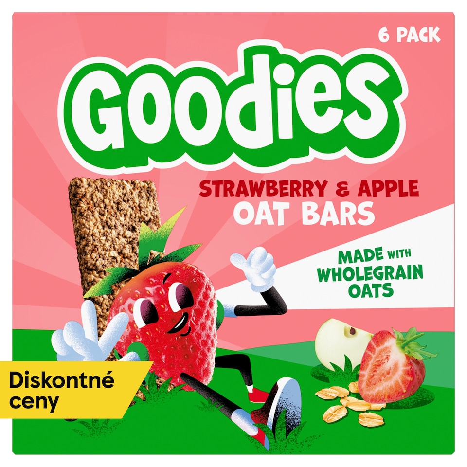 obrázok 1 z Goodies ovsené tyčinky jahoda a jablko 6 x 23 g