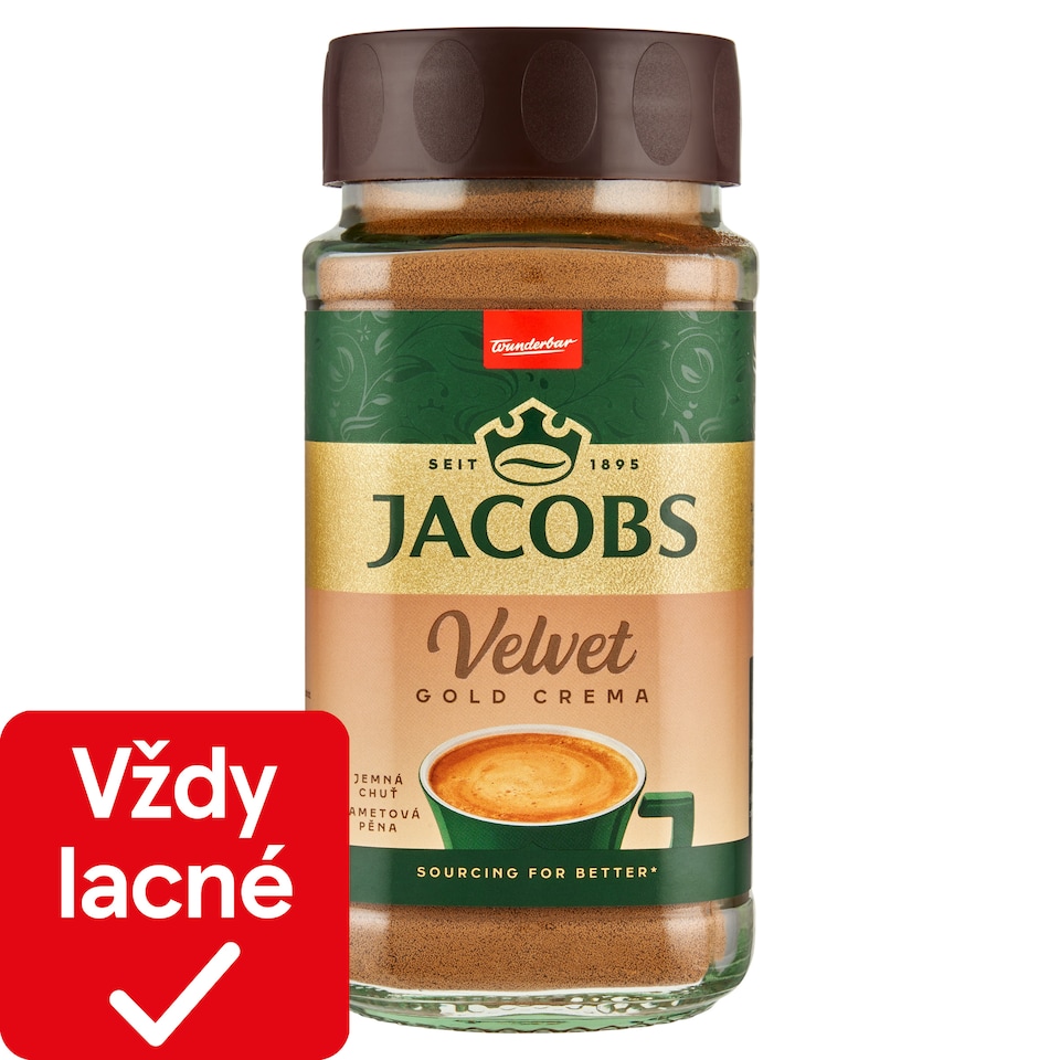 obrázok 1 z Jacobs Velvet Gold Crema rozpustná káva 180 g
