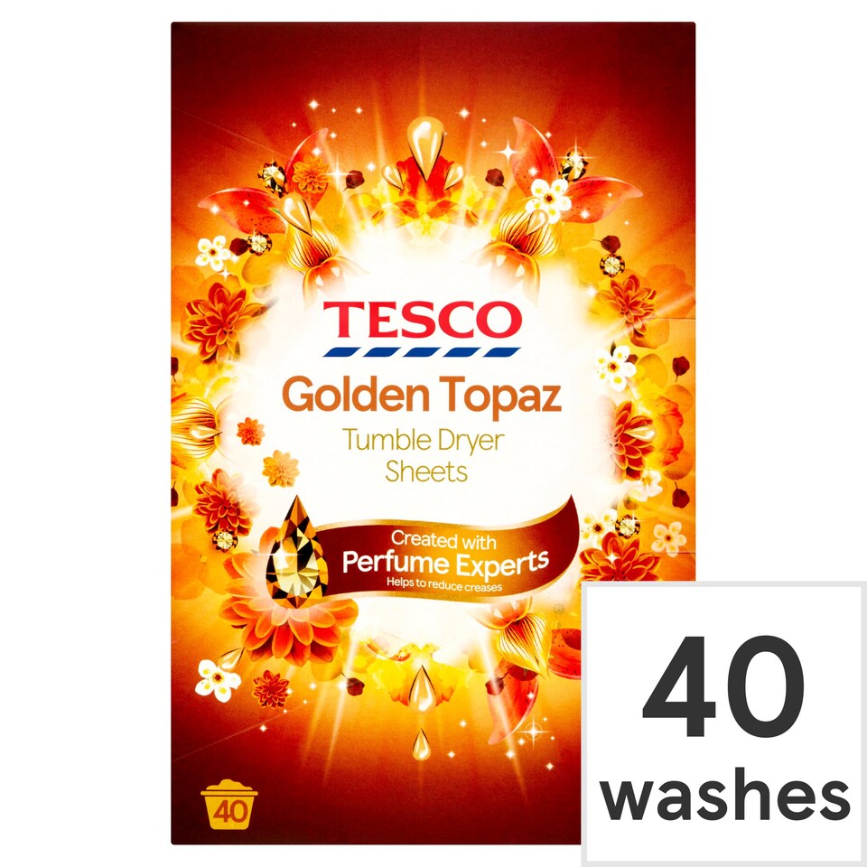Tesco Ambience Golden Topaz Tumble Dryer Sheet 40S