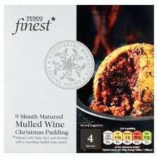 Tesco Finest Mulled Wine Christmas Pudding 400G