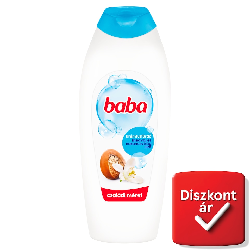 Baba sheavaj és narancsvirág illat krémtusfürdő 750 ml