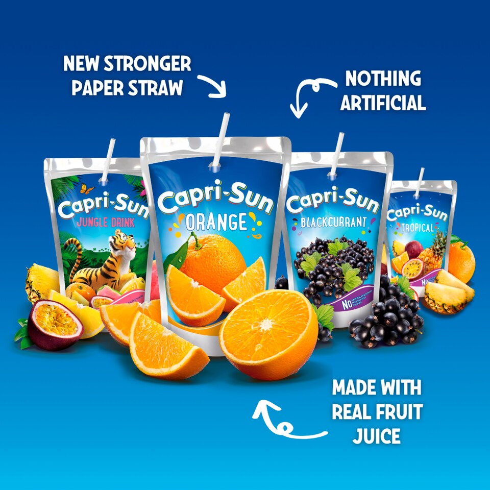 image 1 of Capri Sun Orange Juice Drink 8 X 200Ml