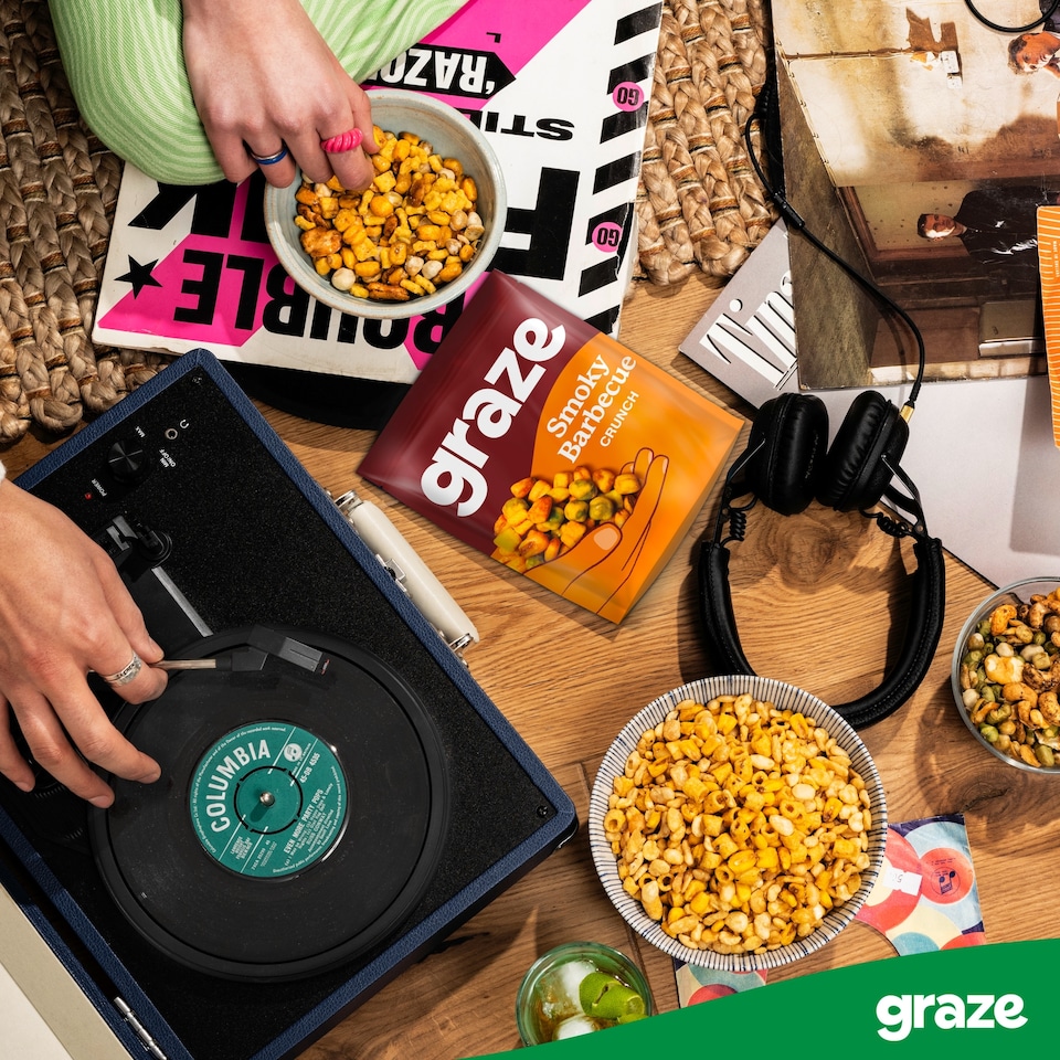 image 1 of Graze Smoky Barbecue Crunch 100g