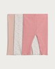 image 2 of F&F Baby 3-Pack Cotton Rich Ribbed Leggings in Pink