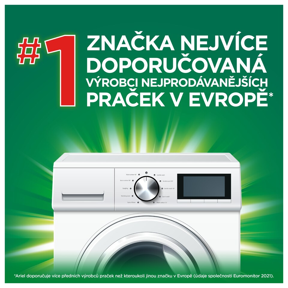 Obrázek 1 pro produkt Ariel Tekutý Prací Prostředek, 50 Praní, + Mimořádná ochrana barev a vláken