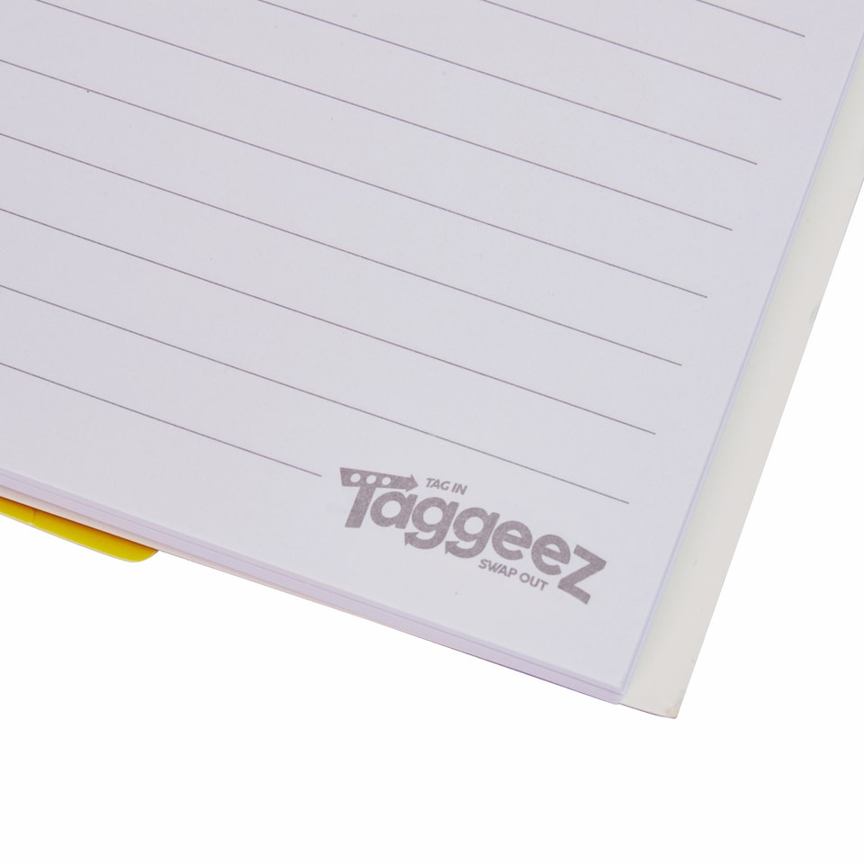 image 1 of Taggeez Customisable Notebook & Charms Blue