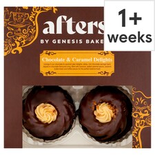 Genesis Afters Mini Chocolate & Caramel Cake Delights 4 Pack