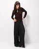 image 2 of F&F Knitted Long Sleeved Cardigan in Burgundy