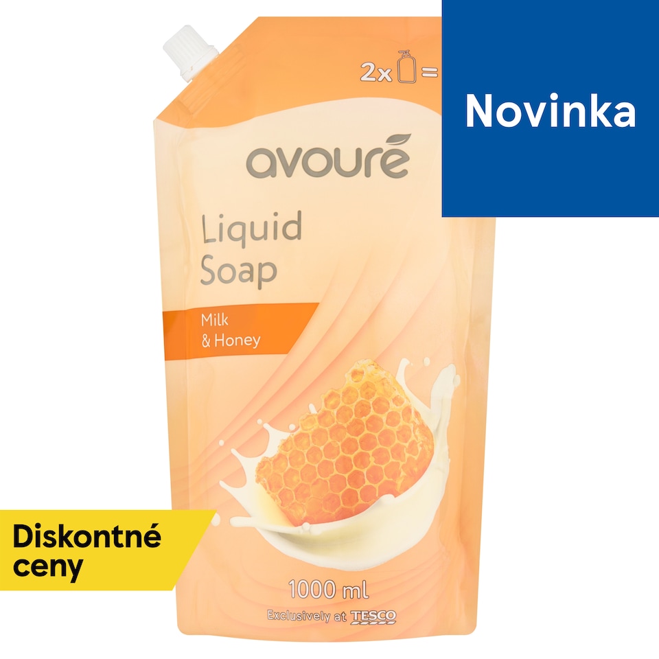 Avouré Tekuté mydlo s vôňou mlieka a medu 1000 ml