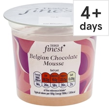 Tesco Finest Belgian Chocolate Mousse 100G