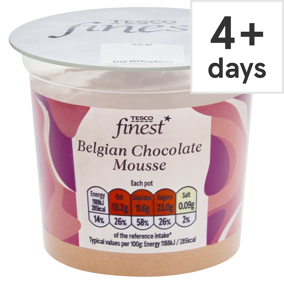 Tesco Finest Belgian Chocolate Mousse 100G