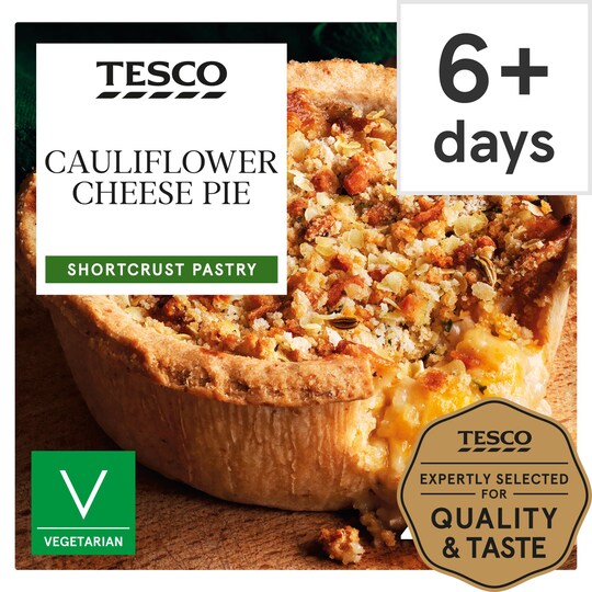 Tesco Cauliflower Cheese Pie 200G Tesco Groceries
