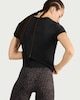 image 3 of F&F Active EVERYHOUR Ruched Side T-Shirt in Black