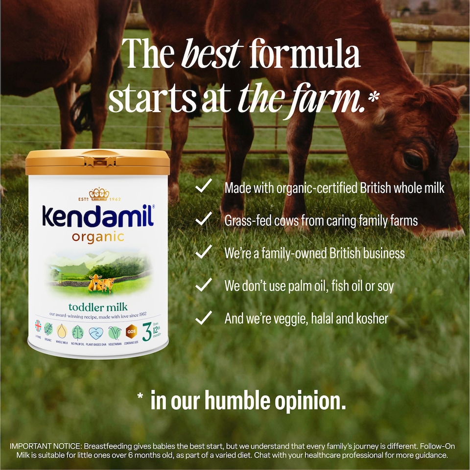 image 1 of Kendamil Organic Stage 3 Toddler Milk 800G