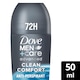 image 1 of Dove Men+Care Clean Comfort 72h Roll-On Antiperspirant Deodorant 50ml