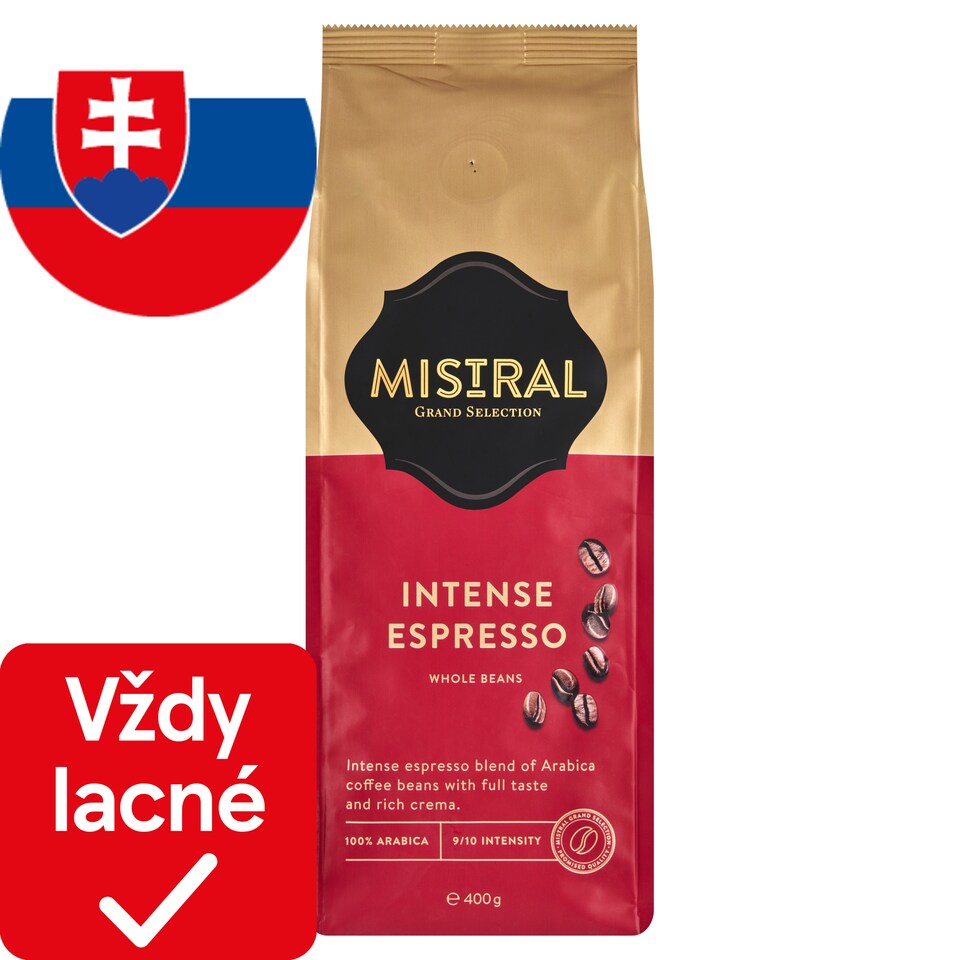 obrázok 1 z Mistral Intense Espresso pražená zrnková káva 400 g