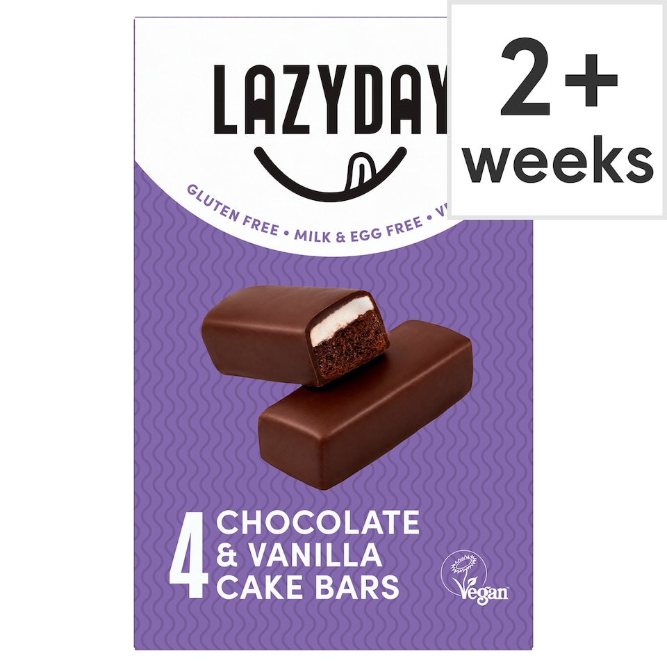 Lazy Day Chocolate and Vanilla Cake 4 pack Bars 120g