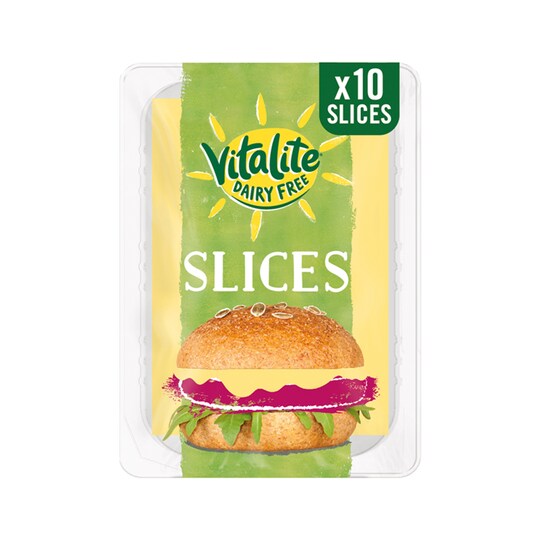 Vitalite Dairy Free Cheese Slices 200G Tesco Groceries