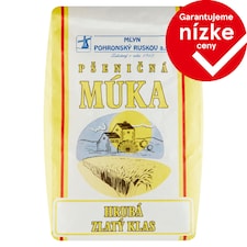 Mlyn Pohronský Ruskov Pšeničná múka hrubá Zlatý klas 1 kg