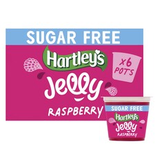 Hartleys No Added Sugar Raspberry 6 Pack Jelly 690G