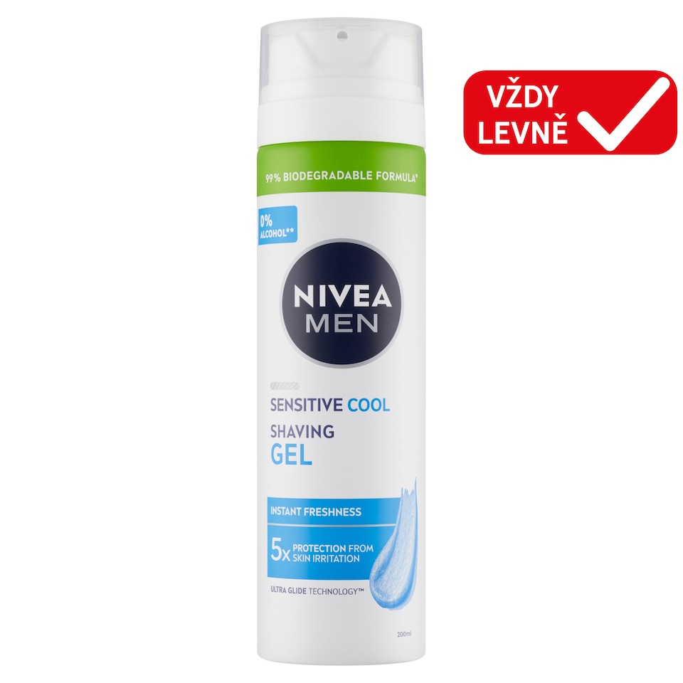 image 1 of Nivea Men Sensitive Cool Shaving Gel 200ml