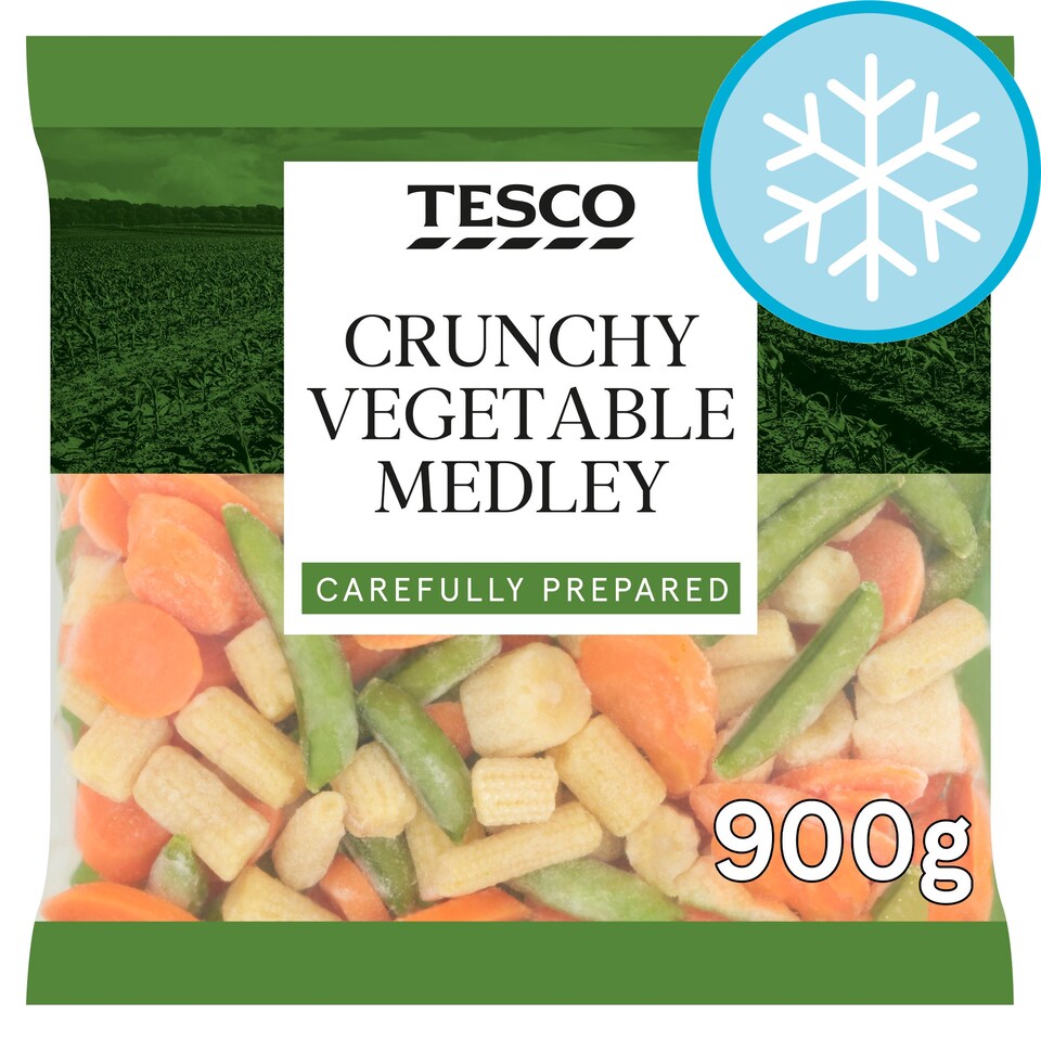 Tesco Crunchy Vegetable Medley 900G Tesco Groceries