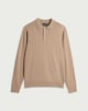 image 4 of F&F Pure Cotton Knitted Polo Jumper in Neutral