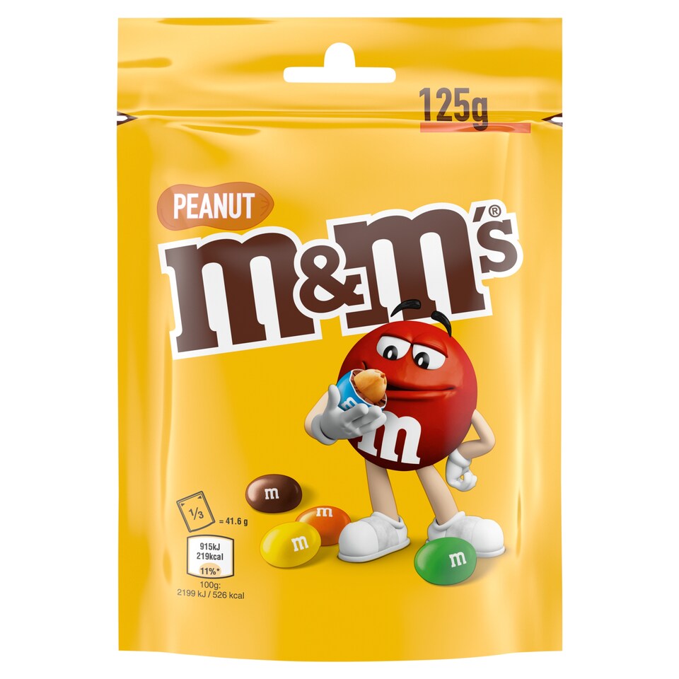 image 1 of M&M's Dragees Filled with Roasted Peanuts in Milk Chocolate and Sugar Coating 125g