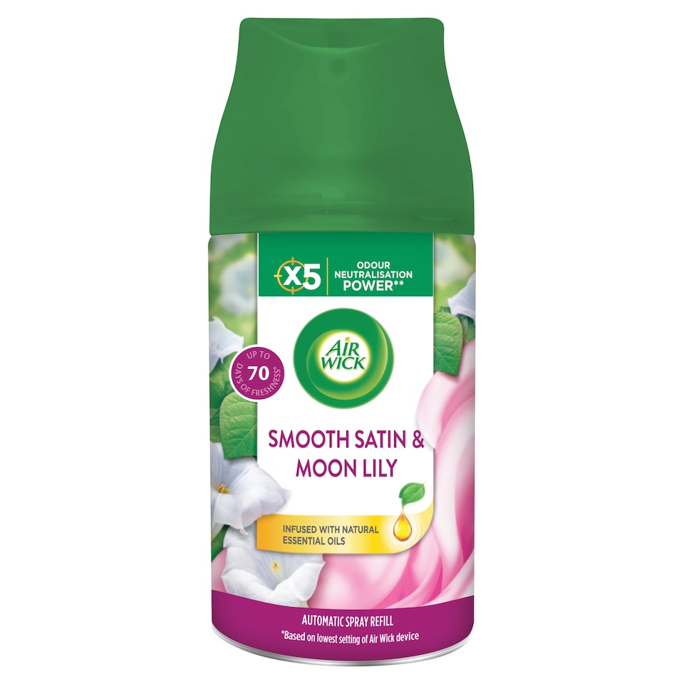 Air Wick Freshmatic Air Freshener Refill Fine Satin and Moon Lily 250ml