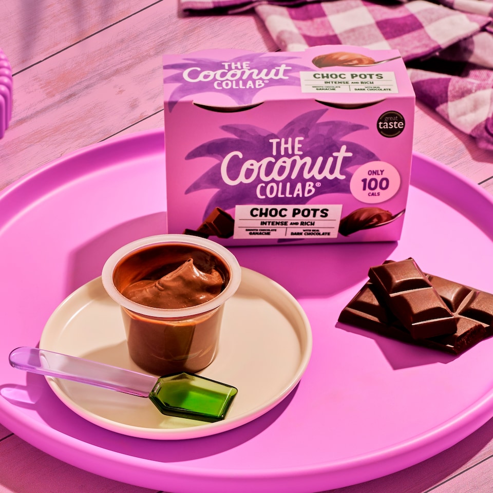 image 1 of The Coconut Collaborative Choc Pots Dairy Free 4 x 45g