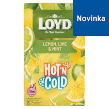 Loyd Hot'n Cold bylinno-ovocný čaj s mätou a citrónovo-limetkovou príchuťou 15 x 2 g (30 g)
