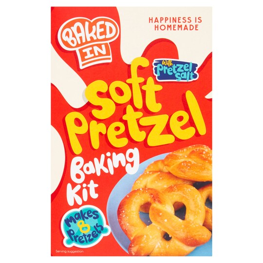 Bakedin Soft Pretzel Kit With Pretzel Salt 320G Tesco Groceries