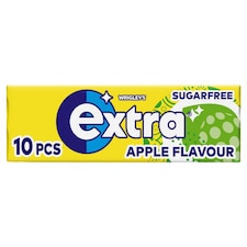 Extra Apple Flavour Sugarfree Chewing Gum 10 Pieces