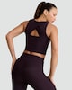 image 3 of Rise by Zara McDermott Ribbed Cropped Pyjama Top in Purple