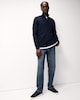 image 2 of F&F Pure Cotton Half Zip Jumper in Navy