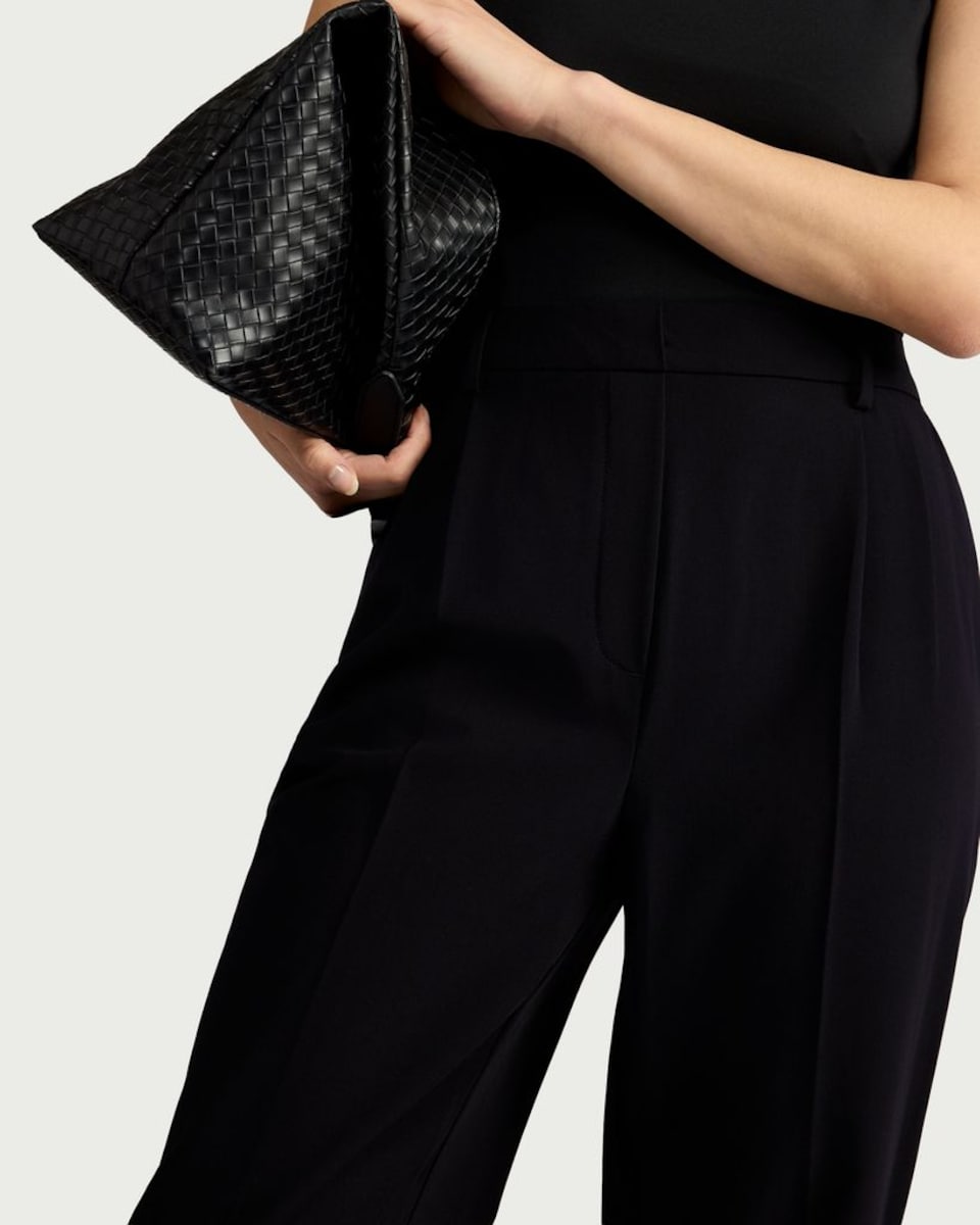 image 1 of F&F Pleated Tapered Trousers in Multi