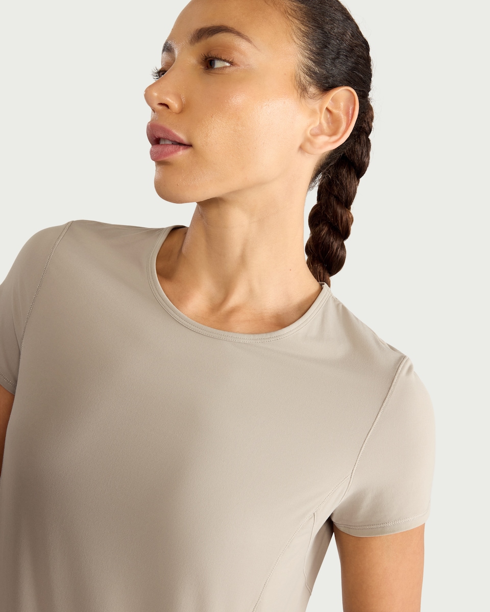 image 1 of F&F Active ULTRAMOVE Short Sleeved T-Shirt in Neutral