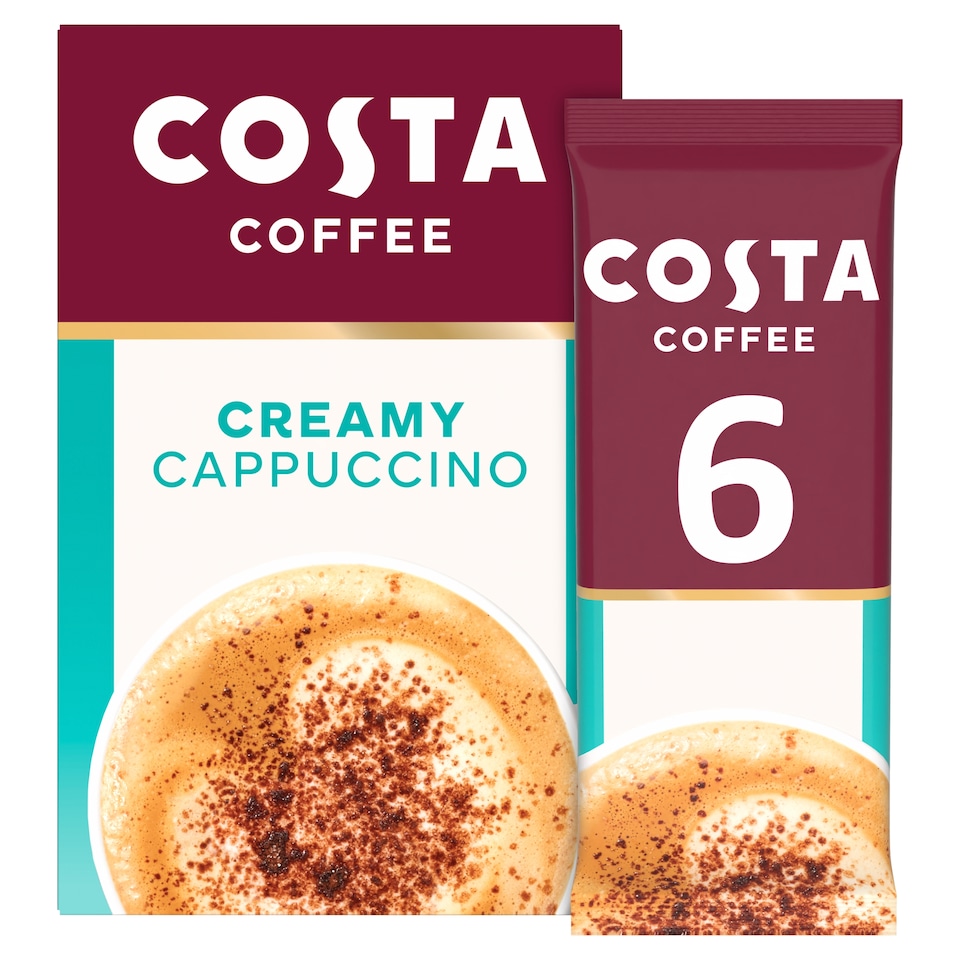 Costa Creamy Cappuccino Coffee 6 X 17G