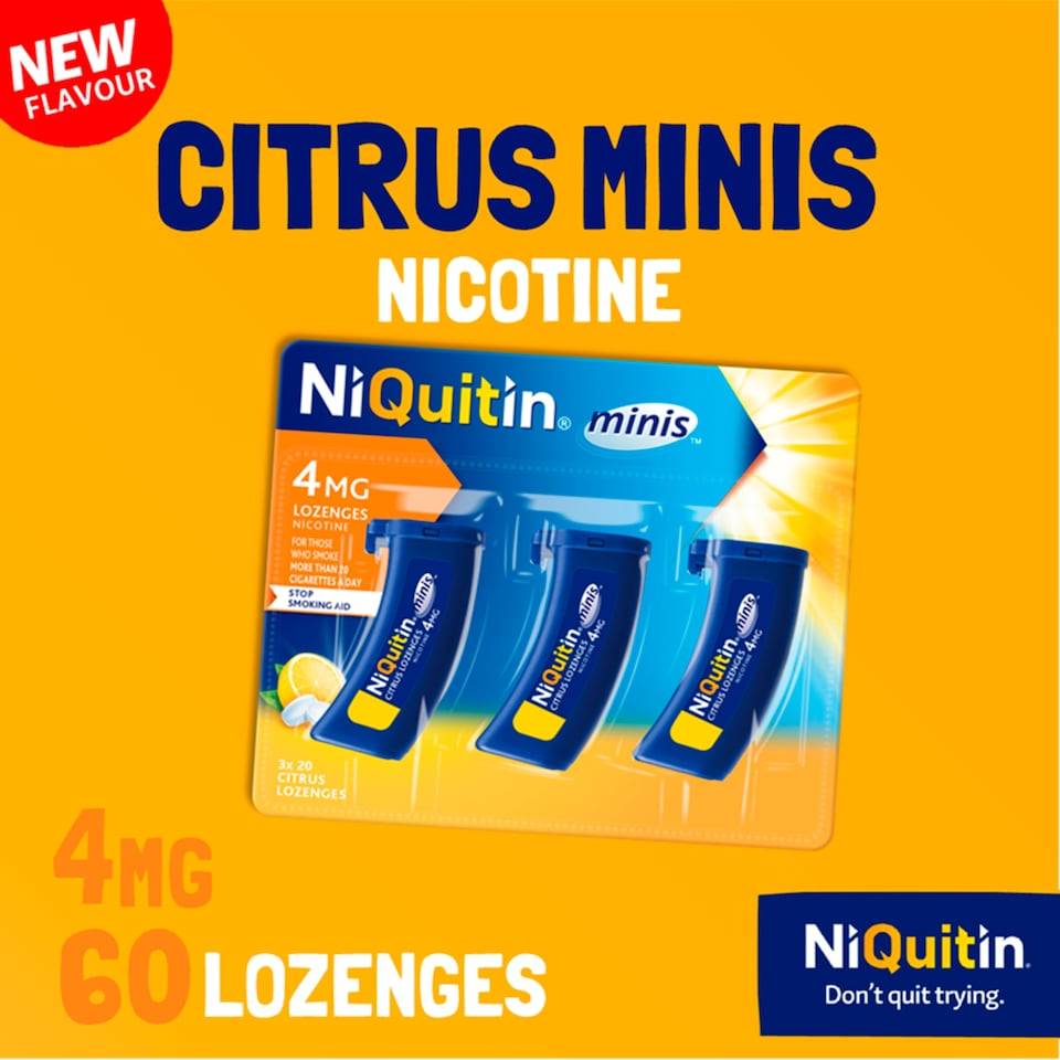 image 1 of NIQUITIN Mini Lozenges Citrus 4.0mg 60s